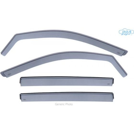 DGA Honda Civic 5D 2017-2021 ��� ������������� ��� �������� ���� �������� ����� (Cast Acrylic GLASS) - 4 ���. - (10019FR)