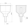Lampa ���� �������� �� ������������ ������ ���������� ������:20mm/ ����:220mm / ������:140mm CLEAN-Fuel - 1 ���. - (67036)
