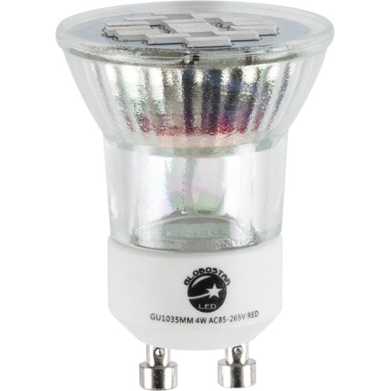 GloboStar ���� Led GU10 MR11 4W 300lm 120� Ac 85-265V �� ����� ��������� ����� ������� - 2 ������ ������� - (76009)