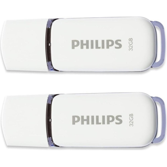 Philips Snow 32GB Usb 2.0 2-Pack - (FM32FD70D/00)