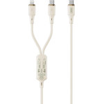 XO NB-Q262 ������� ��������� 2 �� 1 TYPE-C 60W ��� Lightning 27W, 1.2M - (Nb Q262)