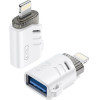 XO USB-A Female To Lightning Otg ADAPTER, ����� - (NB256A)