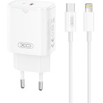XO ��������� PD30W, 1 ����, �� ������� TYPE-C �� LIGHTNING, ����� - (L131)