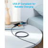 Anker 322 USB-C To USB-C Cable 480MBps, 60W, 1.8m Black - (A81F6G11)