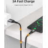 Cabletime ������� Usb �� USB-C CT-AMCM3A, 15W, 1m, ����� - (CT-AMCM3A-AG-1)
