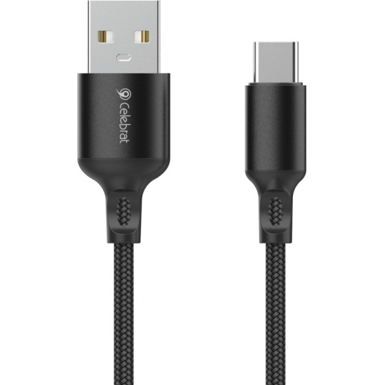 Celebrat ������� USB-C �� Usb CB-32, 15W, 1m, ����� - (CB-32A-C)
