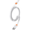 Celebrat ������� USB-C �� Usb CB-33C, flat, 15W, 1m, ����� - (CB-33A-C-WH)