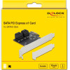 DeLock ����� ��������� Pcie �� 4x Sata 6Gb/s, Low Profile - (90010)