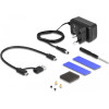 DeLock ���� M.2 Nvme & Sata SSD/Hdd 10Gbps, ���������� ������ - (42020)