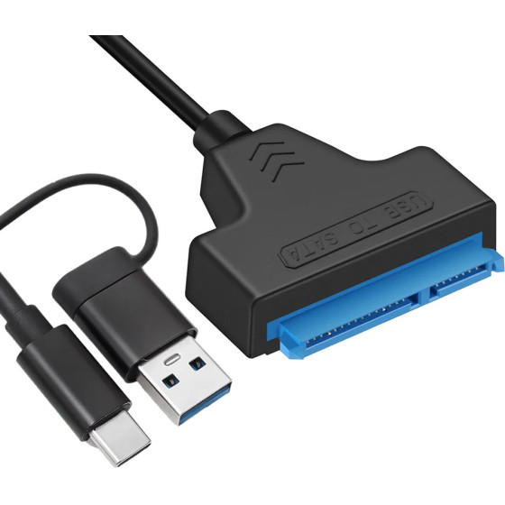 Powertech ������� �������� HDD/Ssd USB/USB-C �� SATA, 6GBps - (CAB-UC076)