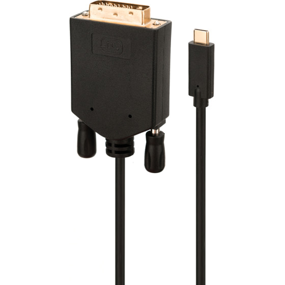 Powertech ������� USB-C �� Dvi 1080p/60Hz, 2m, ����� - (CAB-UC050)