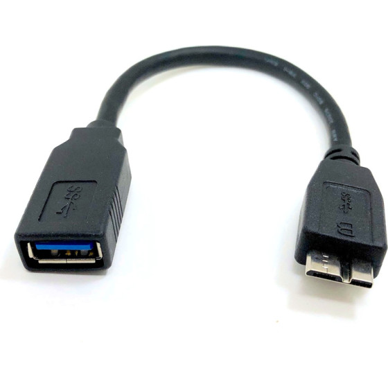 Powertech ���������� Usb �� Micro B Usb 5Gbps, 0.3m, ������ - (CAB-U155)