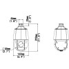 Uniarch Ip ������ 3MP, PoE+, PTZ, 20x zoom, SD, IP66 - (IPC-P413-X20K)