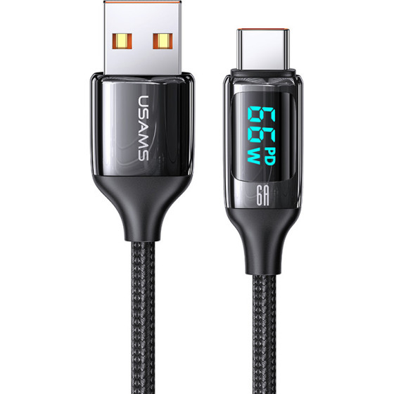 Usams ������� USB-C �� Usb US-SJ544, 66W, 480Mbps, 1.2m, ����� - (SJ544USB01)