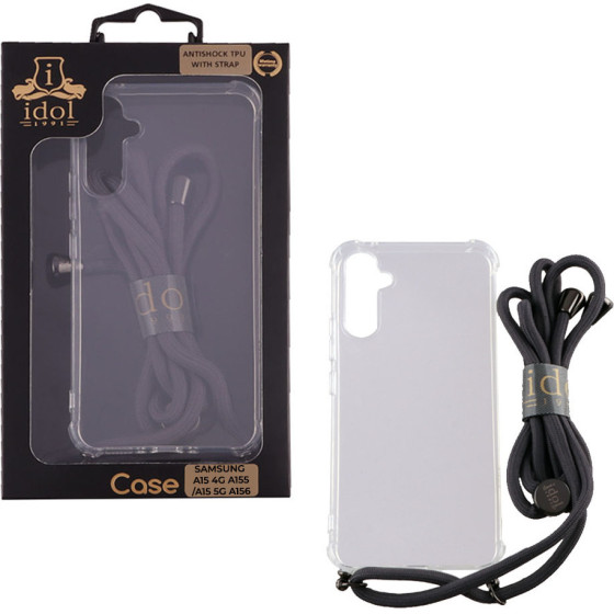 Idol 1991 ���� Samsung A15 4G A155/A15 5G A156 6.4'' Antishock Air Tpu With Strap Full Camera Protection ������� - (5205308354571)