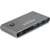DeLock Displayport Kvm Switch �� 4x ����� Usb 5Gbps, 8K/30Hz, ���� - (18646)