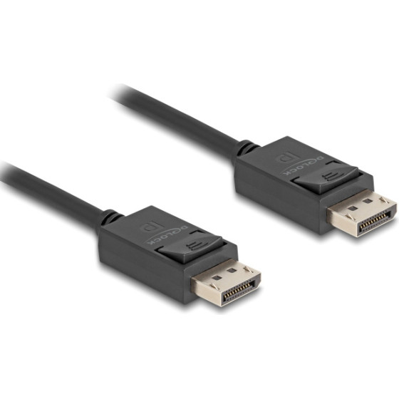 DeLock ������� Displayport 2.1 8K/60Hz 4K/120Hz 40Gbps, 1m, ����� - (80492)