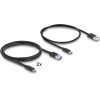 DeLock Hdmi Kvm Switch �� 4x ����� Usb 5Gbps, 8K/30Hz, ���� - (18647)