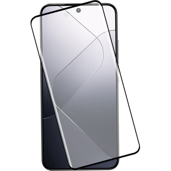 Idol 1991 Tempered Glass Xiaomi 14 Pro 5G 6.73'' 9H 0.25mm 3D Edge Glue Semi Curved Finger Unlock BLACK