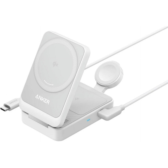 Anker Maggo 3-in-1 Charging Station Qi2 Certified 15W White - (B2557321)