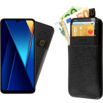 Idol 1991 ���� Xiaomi Poco C65 6,74'' ANTI-Rfid Leather Smart Wallet BLACK