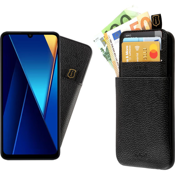 Idol 1991 ���� Xiaomi Poco C65 6,74'' ANTI-Rfid Leather Smart Wallet BLACK