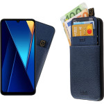 Idol 1991 ���� Xiaomi Poco C65 6,74'' ANTI-Rfid Leather Smart Wallet BLUE