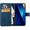 Lime Successories Lime ���� Xiaomi Poco C65 6.74'' Essential Magnet Book Stand Clip Dark BLUE