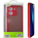 Lime Successories Lime ���� Xiaomi Poco C65 6.74'' Hardshell Fusion Full Camera Protection Red With Black KEYS