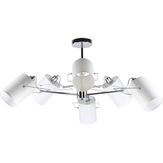 Homelighting KQ 2654/6 SHIRO CHROME AND WHITE PENDANT 1�3 - (77-8101)