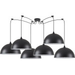 Homelighting SE21-BL-B10-BL6-MS40 ADEPT PENDANT Black Metal Pendant+ - (77-8718)