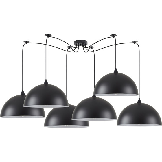 Homelighting SE21-BL-B10-BL6-MS40 ADEPT PENDANT Black Metal Pendant+ - (77-8718)