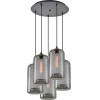 Homelighting SE21-SM-19-30-5BL+ FEINT Smoked Glass Pendant+ - (77-8785)