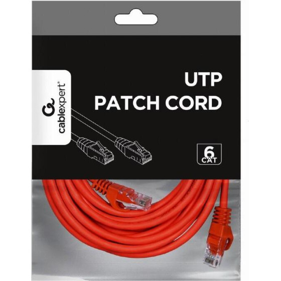 Cablexpert ������� Utp CAT6 5m, Red - (PP6U-5M/R)