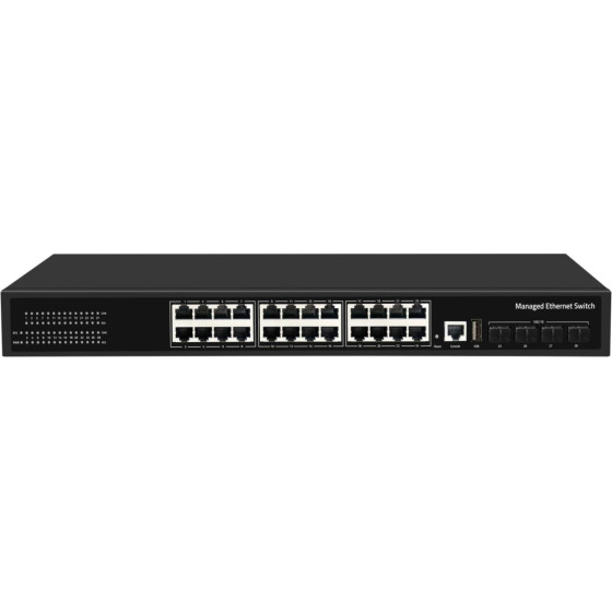 Cudy 24-Port Layer 3 Managed Gigabit Switch With 4 10G Sfp Slots - (GS5024S4)