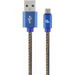 Gembird ������� Jeans Usb MICRO-Usb 1M - (CC-USB2J-AMmBM-1M-BL)