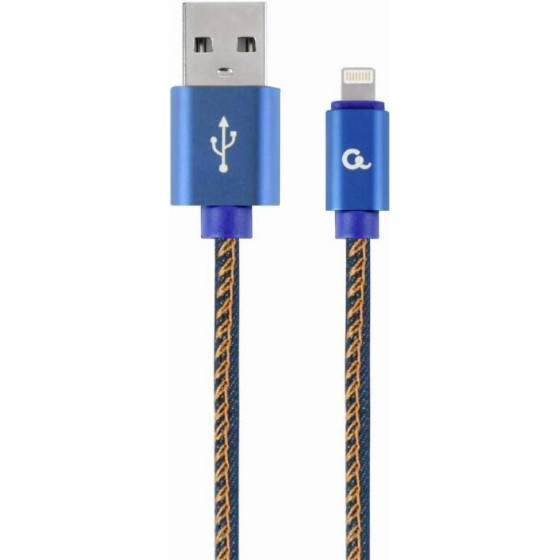 Gembird ������� Jeans Usb To Lightning 1M - (CC-USB2J-AMLM-1M-BL)
