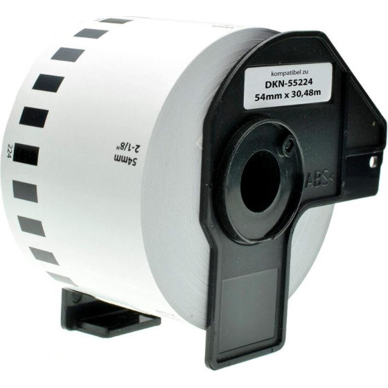 Brother Continuous Thick Non-Adhesive Paper Tape (White 54mm) - (DKN55224)
