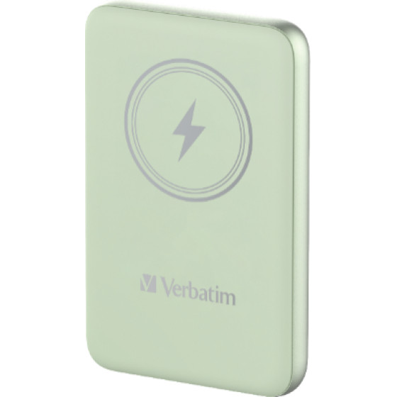 Verbatim Charge 'n' Go Magnetic Wireless Power Bank 10000 Mah Green - (032246)