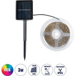 GloboStar Solar Ledstrip 70411 �������� ������ ��� ������ Led 3m 3W/3m 90LEd 2835 Smd 30lm/m 120� �� ������������ ����������� ����������� - ��������� IP65 - Rgb - �300 x �0.8 x �0.3cm - 2 ������ ������� - (70421)