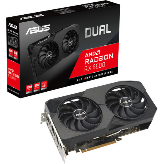 Asus Vga DUAL-RX6600-8G-V2, 8GB GDDR6 - (90YV0GP2-M0NA00)