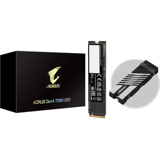 Gigabyte Ssd Aorus Gen4 7300 Ssd 2TB Pcie Nvme - (AG4732TB)