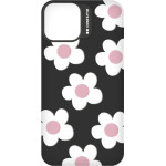 SBS Case Me 3D Jelly Cover Embossed Motifs Flower Iphone 15 Black Backcover - (OVSIL3DIP15612)