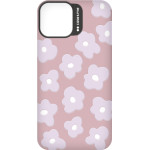 SBS Case Me 3D Jelly Cover Embossed Motifs Flower Iphone 15 Pink Backcover - (OVSIL3DIP15611)