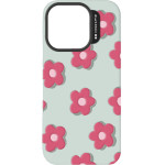 SBS Case Me 3D Jelly Cover Embossed Motifs Flower Iphone 15 Pro Max Green Backcover - (VSIL3DIP1567P1)