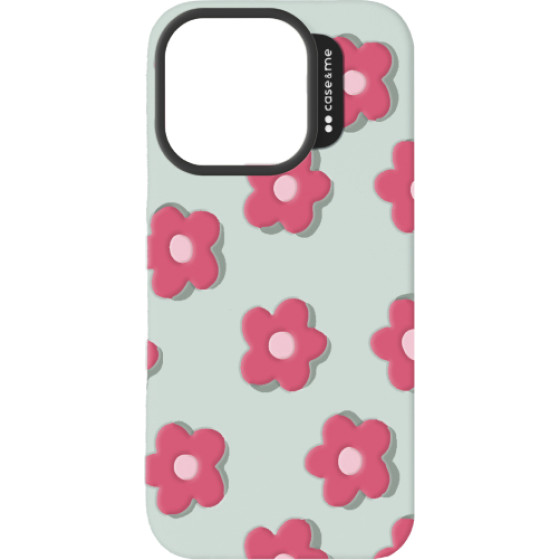 SBS Case Me 3D Jelly Cover Embossed Motifs Flower Iphone 15 Pro Max Green Backcover - (VSIL3DIP1567P1)