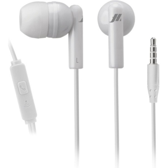 SBS Music Hero Wired Handsfree Tune 3.5mm Jack White - (MHINEARW)
