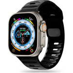 Tech-Protect Replacment Band Icon Line For Apple Watch 4 / 5 / 6 / 7 / Se (42 / 44 / 45 MM) Black - (TPRBILAW5B)
