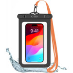 Tech-Protect Waterproof Case For Smartphones 8.9 Inch Black Orange - (TPUW89BO)