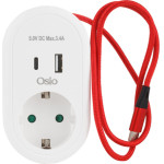 Osio ��������� ��������� ��� �������� �� 2 Usb ��� ��������� 3680W - (OPS-3001)